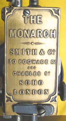 The frontplate of the ‘Monarch'