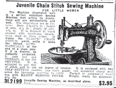 The Juvenile Chain Stitch Sewing Machine