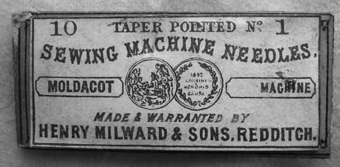 Rare needles for the Moldacot Sewing Machine