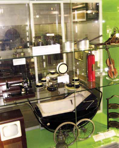 A Singer Portable Sewing Machine Conserved for display at the Riverside Museum