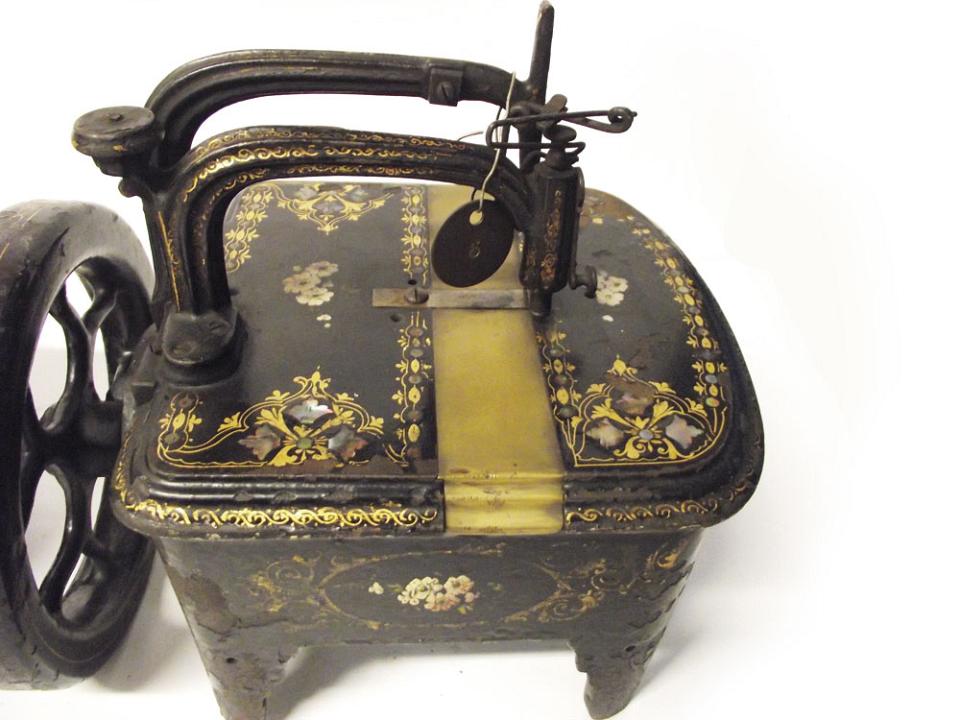 Singer Gilt and Mother-of-pearl Floral Decals