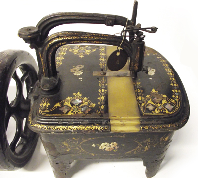 Singer Gilt and Mother-of-pearl Floral Decals