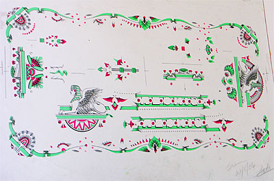 Singer "Sphinx" green variant Decals