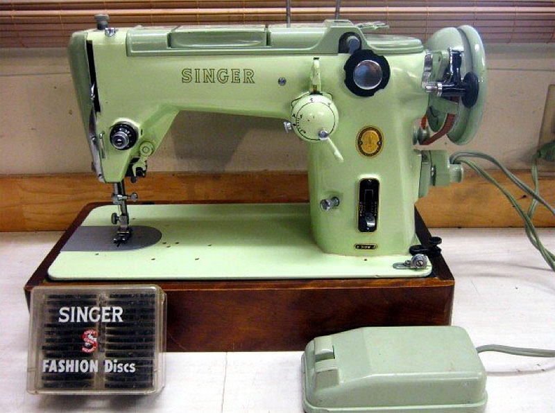 Singer Two-tone green Decals