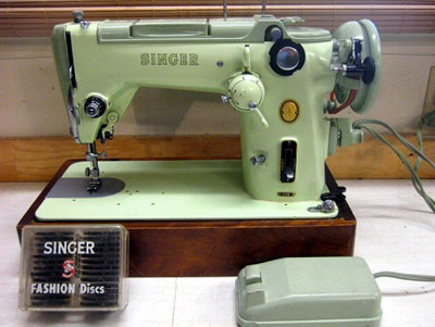 Singer Two-tone green Decals