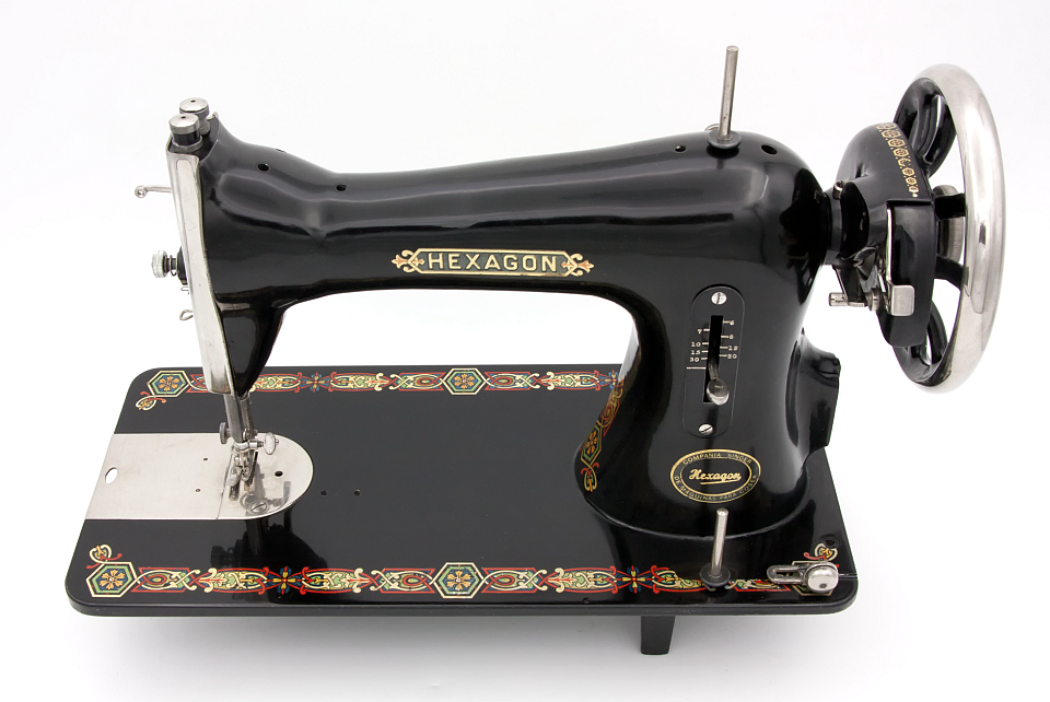 1951 Hexagon Model A Sewing Machine - The Hexagon