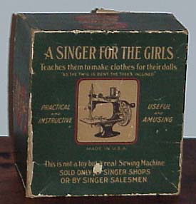 Singer Model 20 Toy Sewing Machine Box