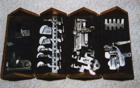 Vintage Sewing Machine Attachment Boxes