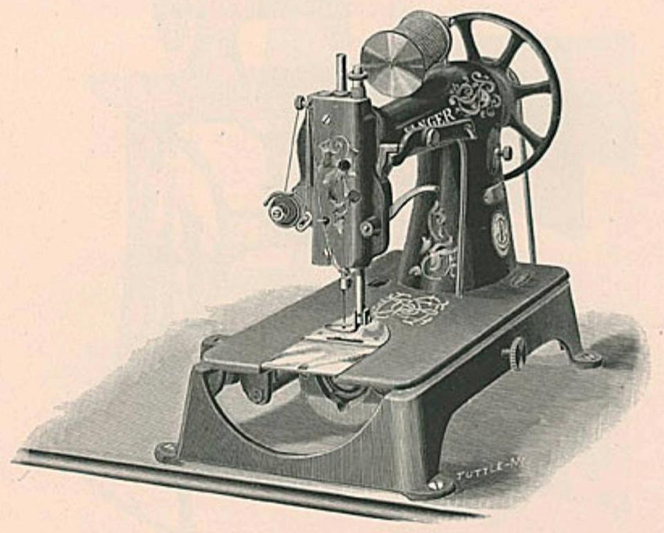Singer's Model 15-42 Sewing Machine for Collar and Cuff Manufacture