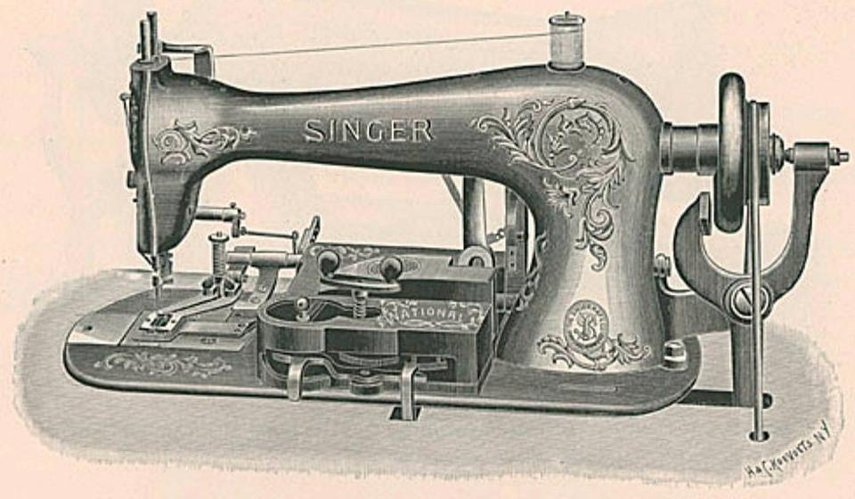Singer Sewing Machine 16-56 for Square-Bar Buttonholes