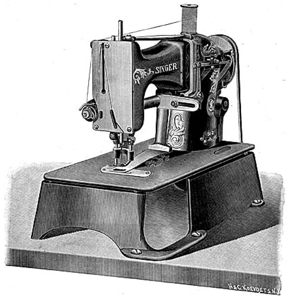 Singer Sewing Machine Model 51-2 for Barring and Tacking