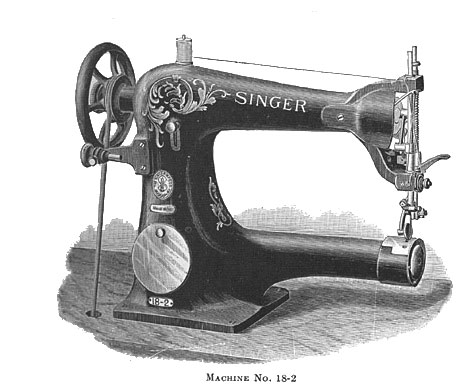 Singer Model 18-2 Left-Handed Sewing Machine