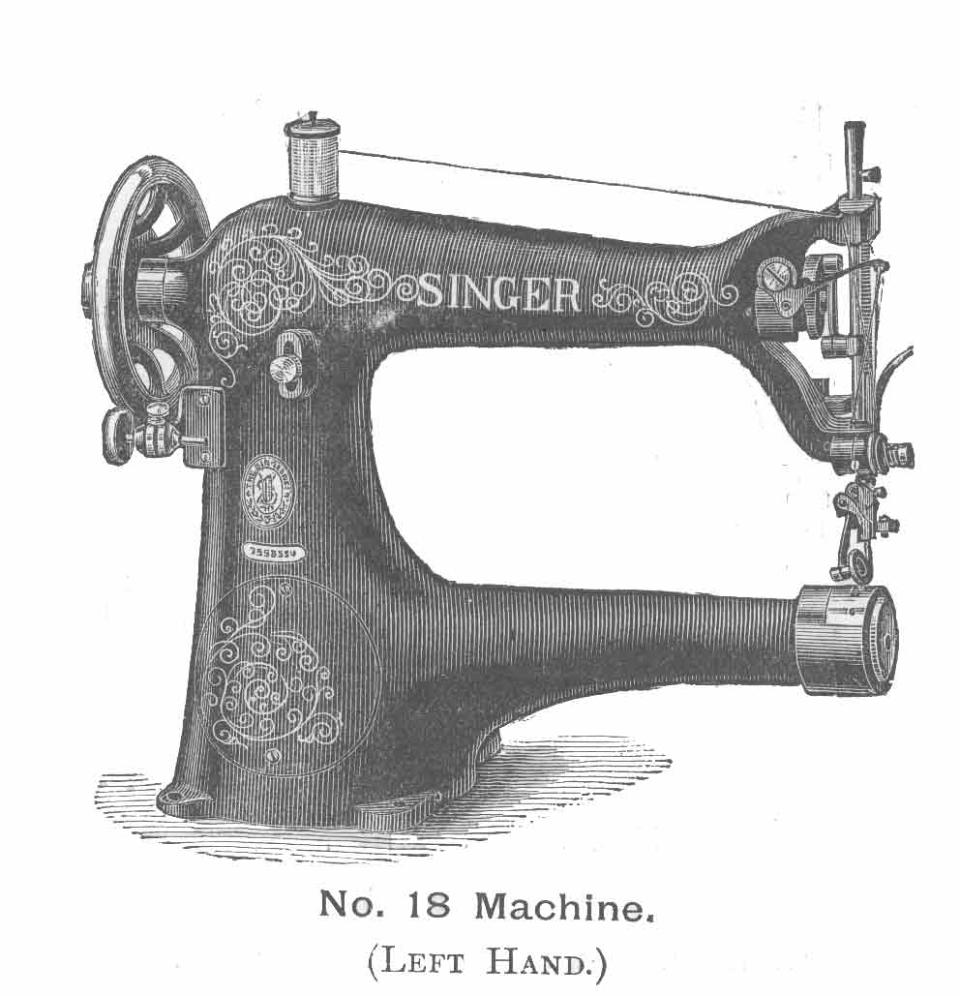 The Left-handed Model 18 Industrial Sewing Machine