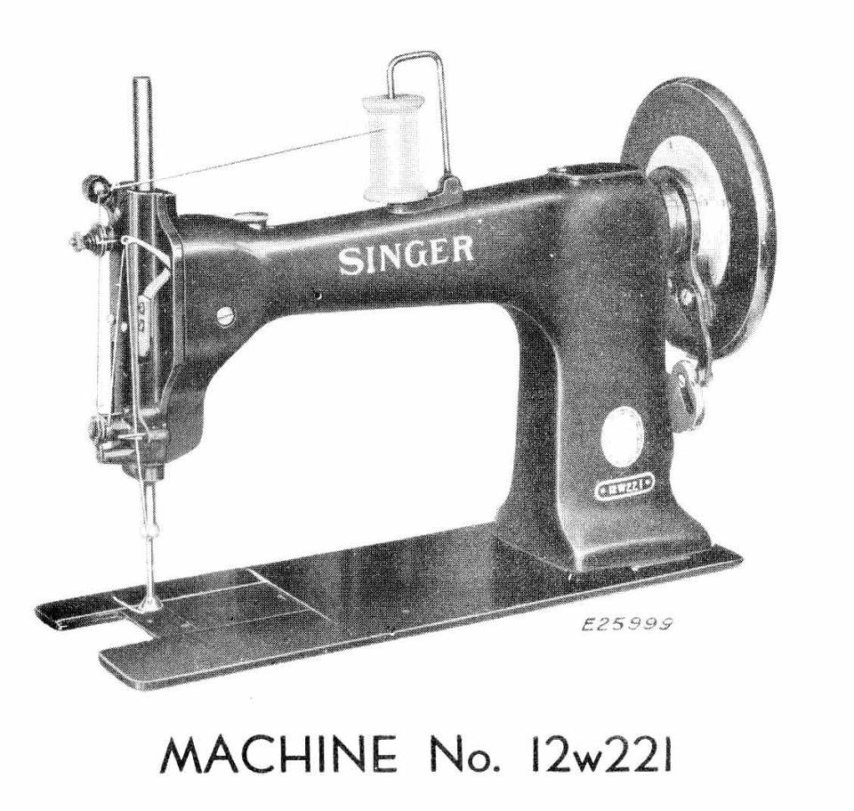 Singer Model 12w221 Sewing Machine