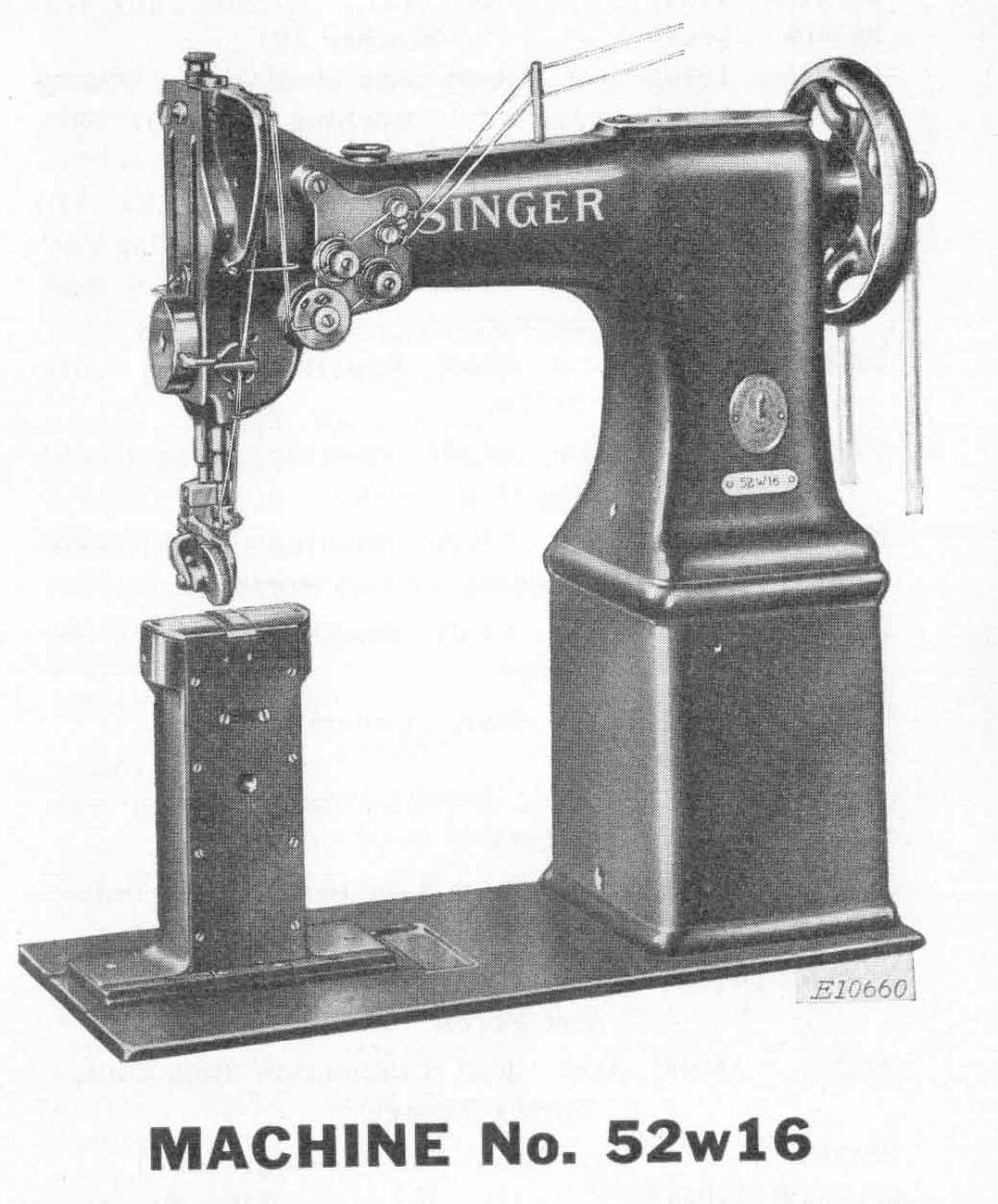 Singer Model 52w16 Sewing Machine