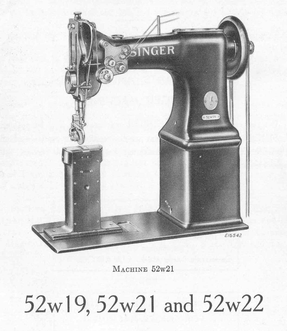 Singer Model 52w19 Sewing Machine