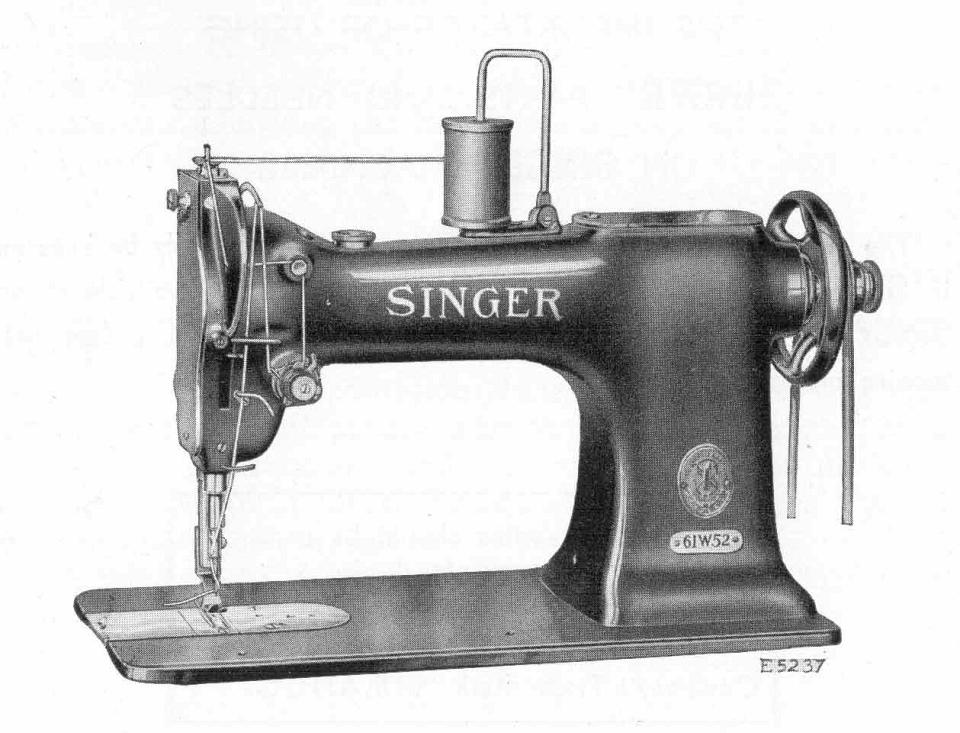 Singer Model 62w52 Sewing Machine
