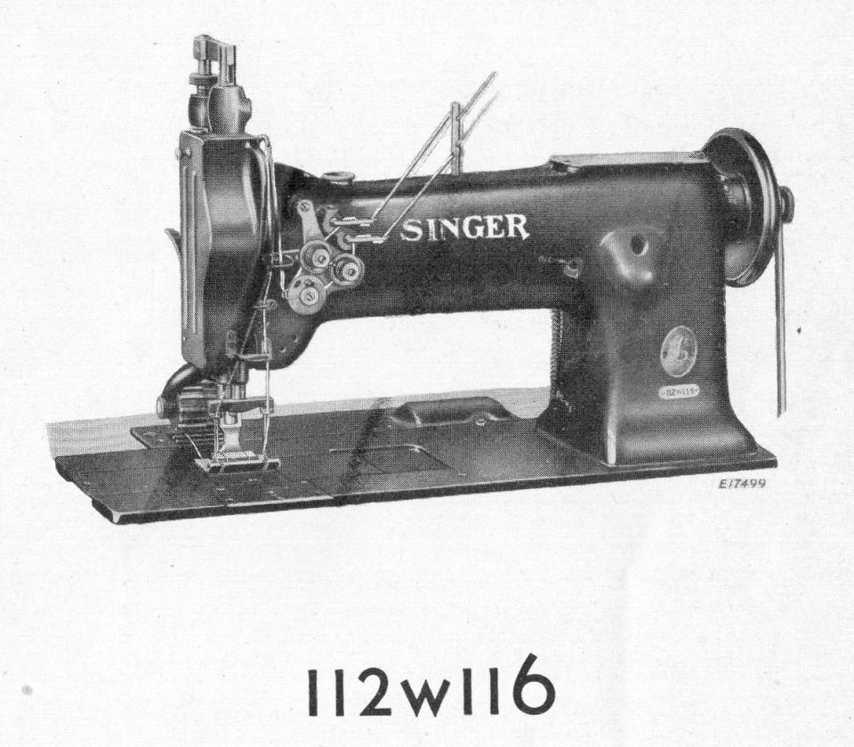 Singer Model 112w116 Sewing Machine