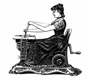 Princess Sewing Machine Illustration from 1893.