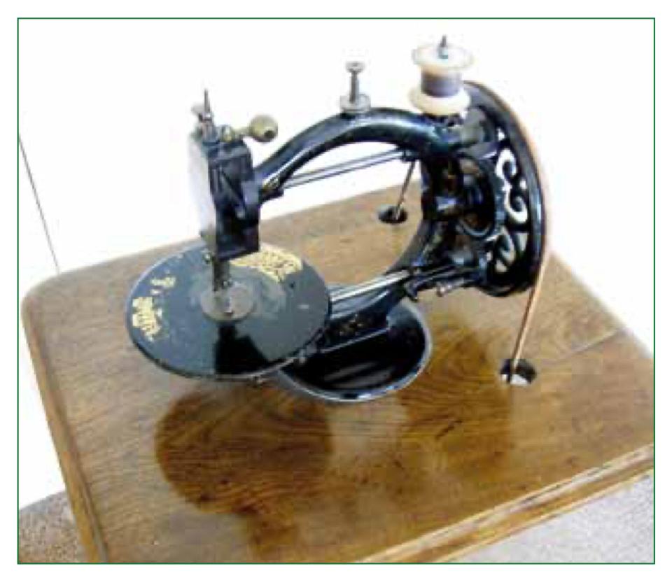 Little Wanzer Sewing Machine in typical condition