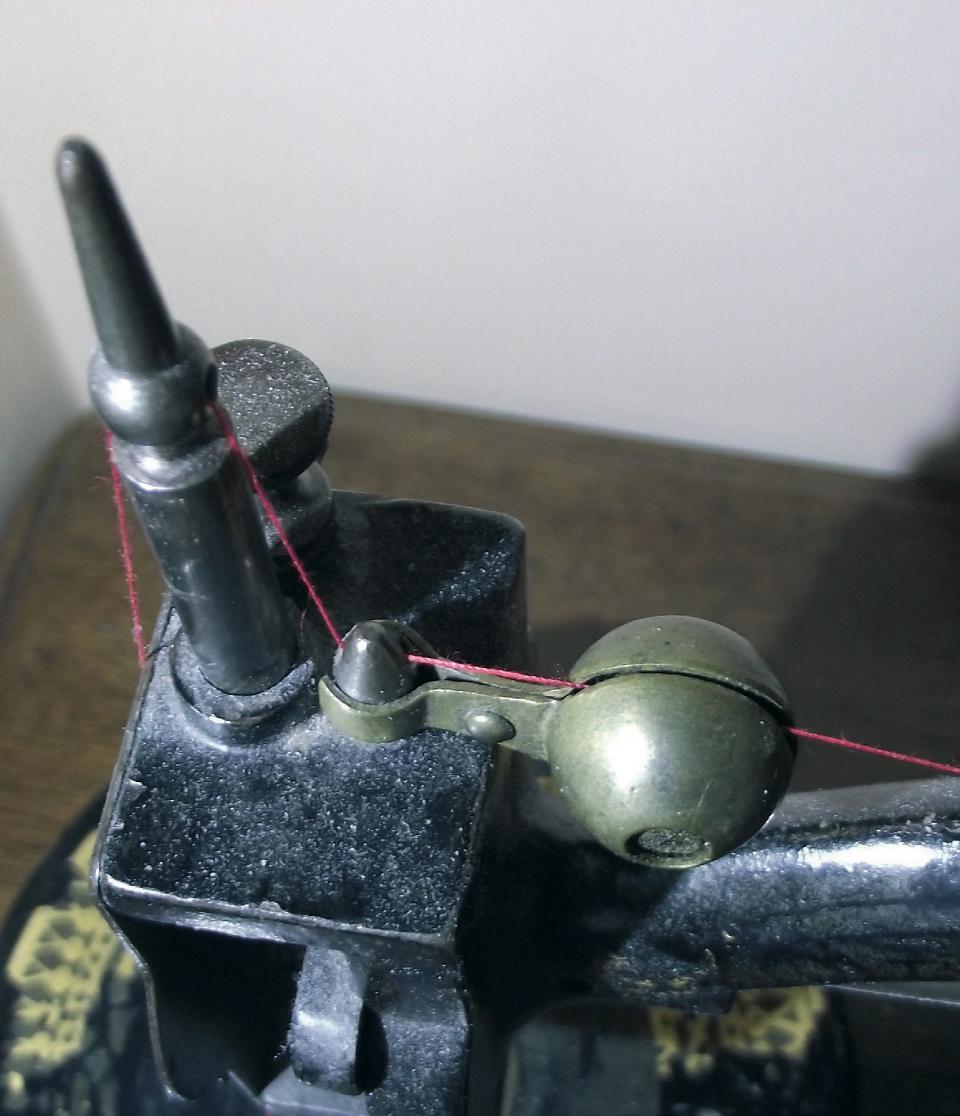The Thread Oiler on the Little Wanzer Sewing Machine