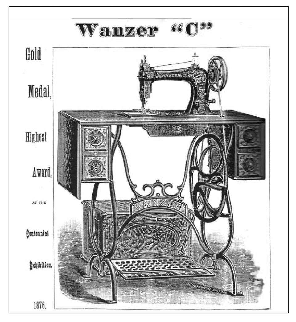 Wanzer's Model C Sewing Machine