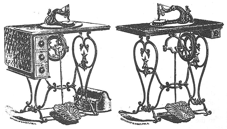 Wardwell Treadle Sewing Machines       
