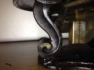 The scroll foot of the Prima Donna Sewing Machine